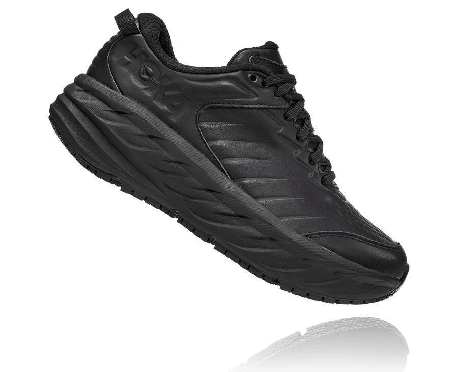 Hoka Australia One One Bondi Sr - Womens Running Shoes Black - JWOBL-8157